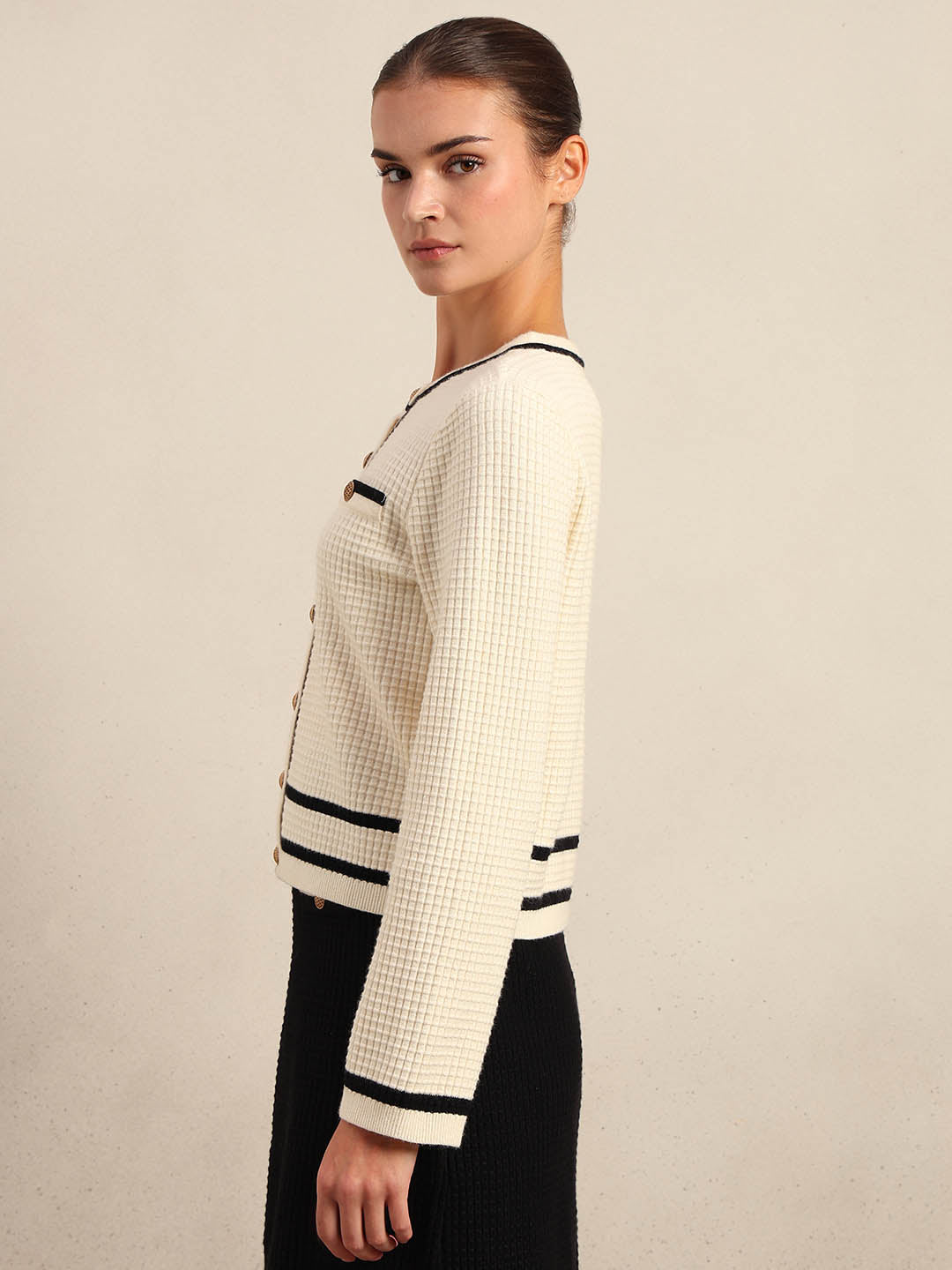 Textured Knit Cardigan