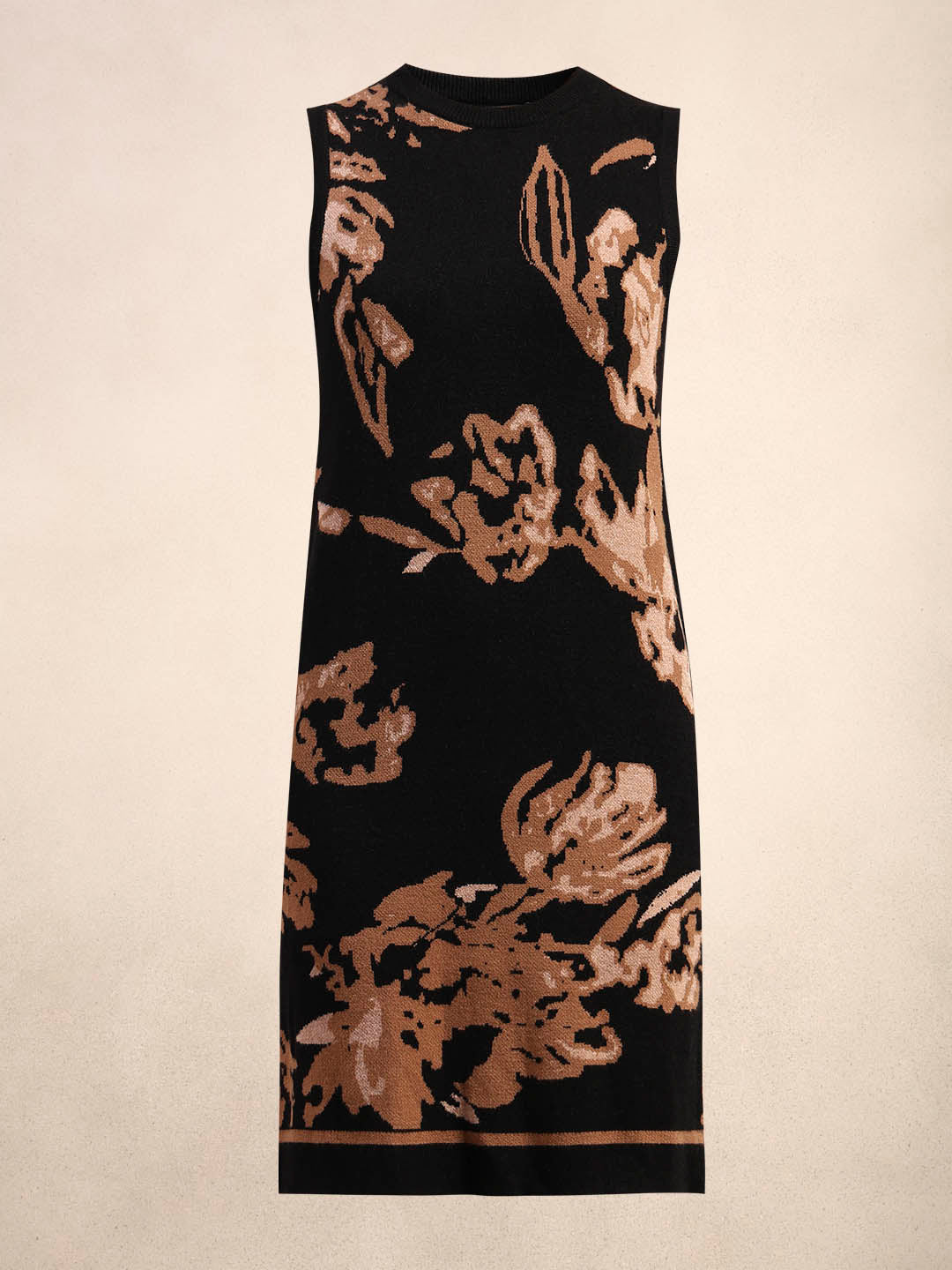 Floral Knitted Mini Dress