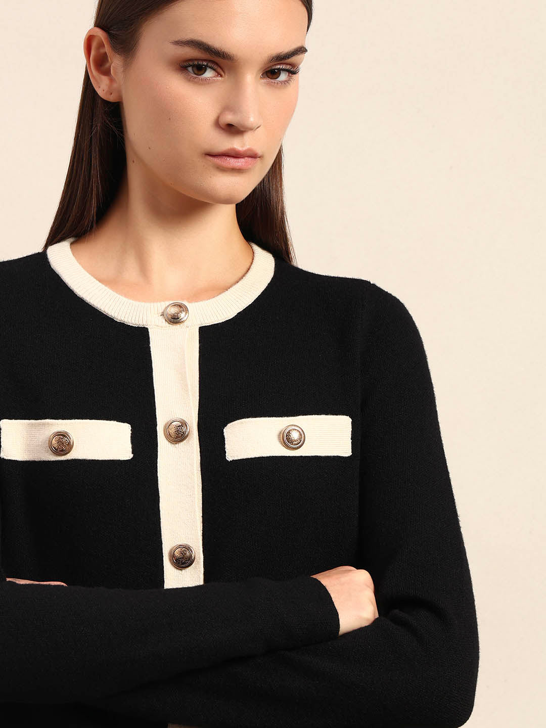 Black Knitted Cardigan