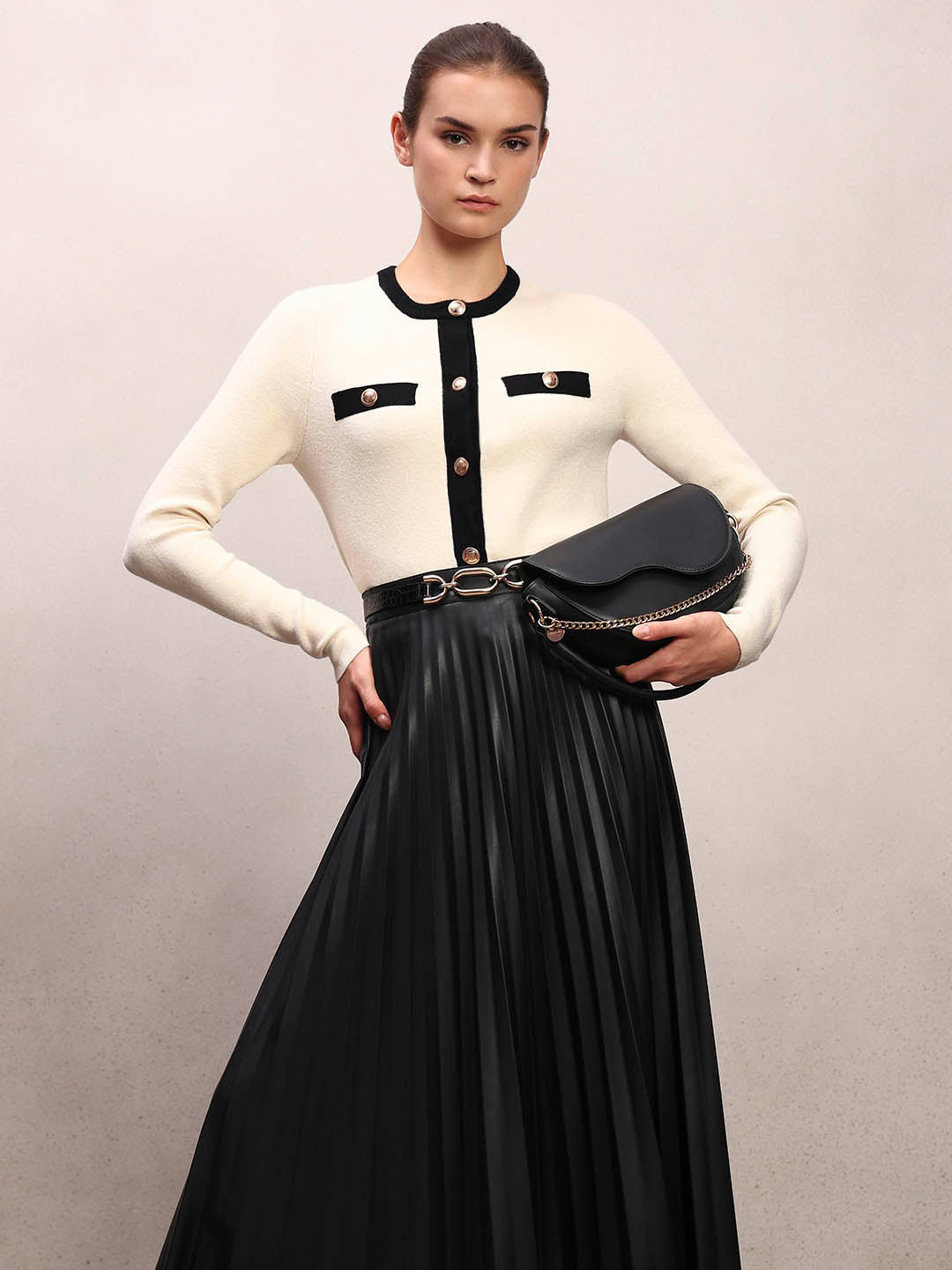 Off-White Knitted Cardigan