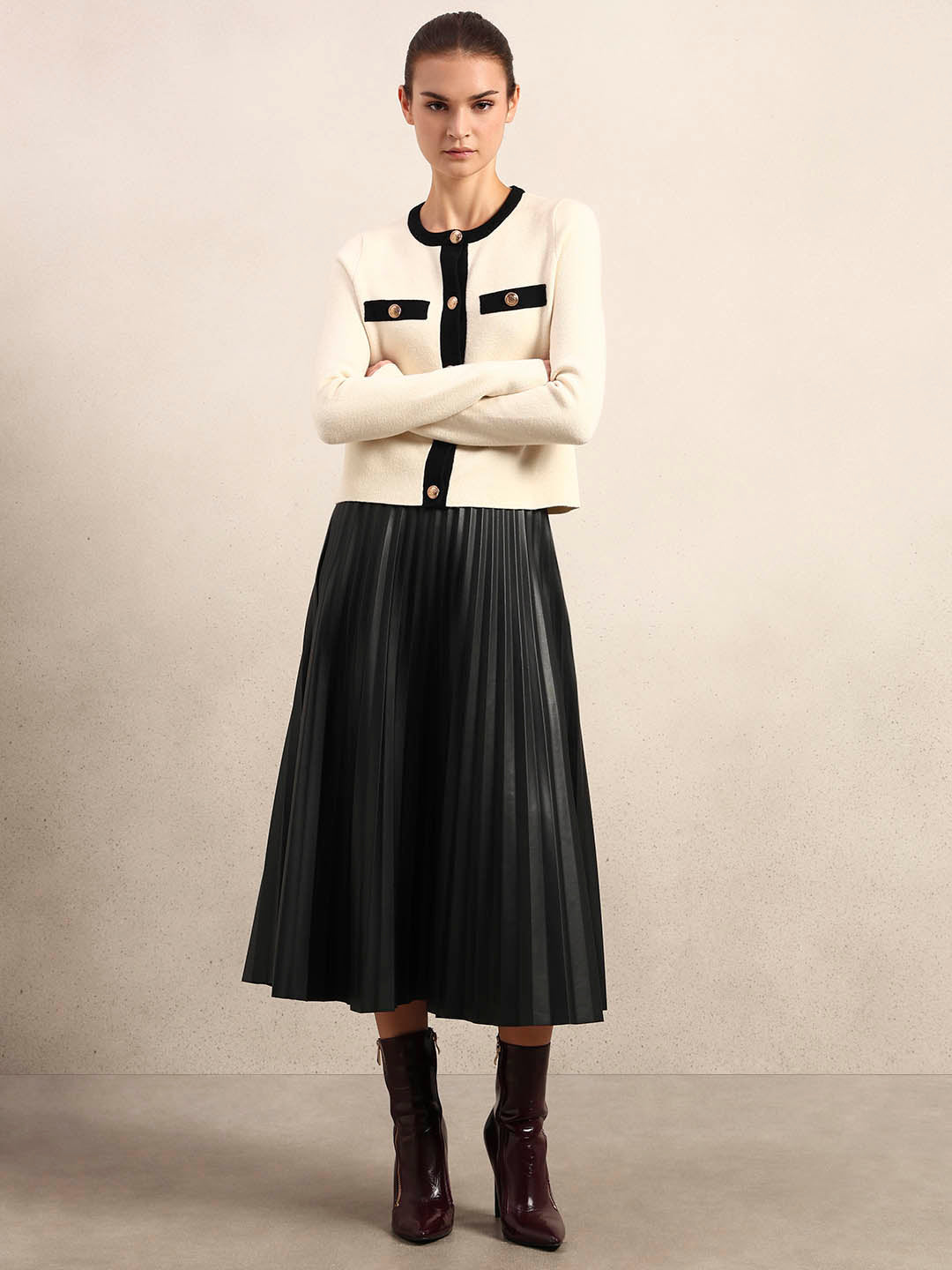 Off-White Knitted Cardigan