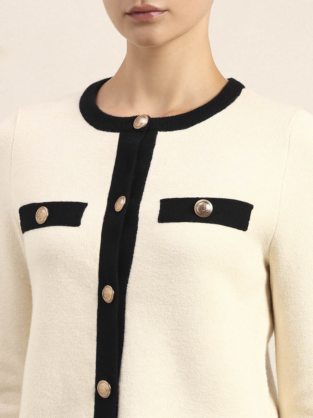 Off-White Knitted Cardigan