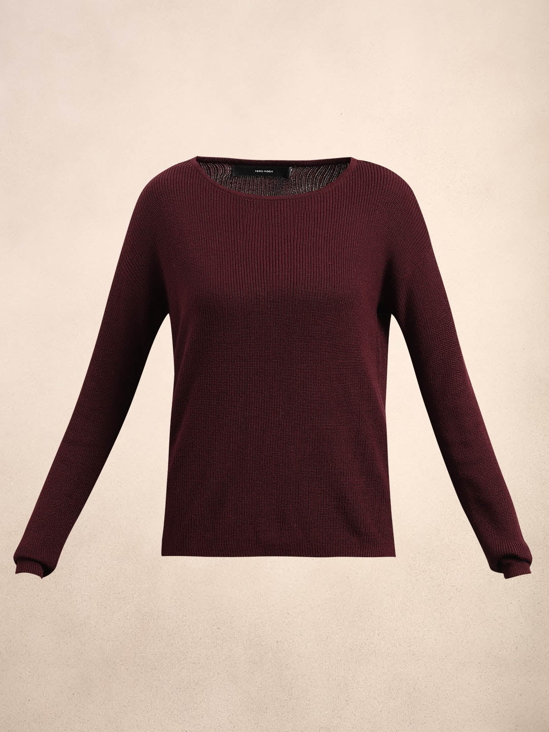 Burgundy Fine Knit Sweater