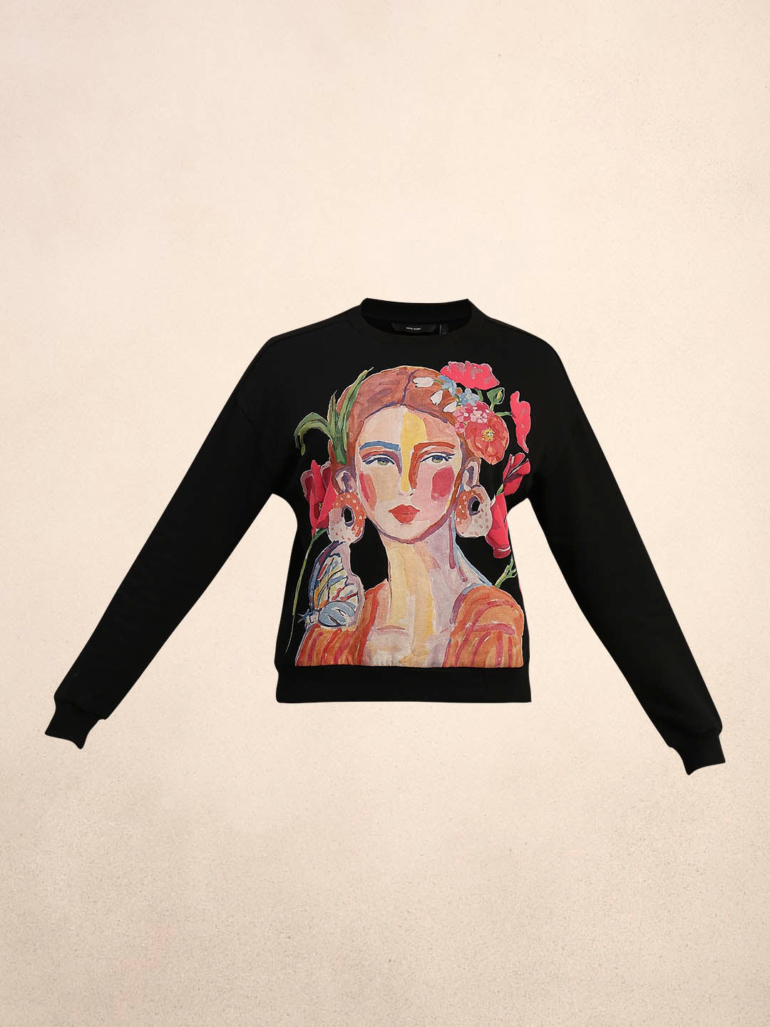 Graphic Print Cotton Sweatshirt