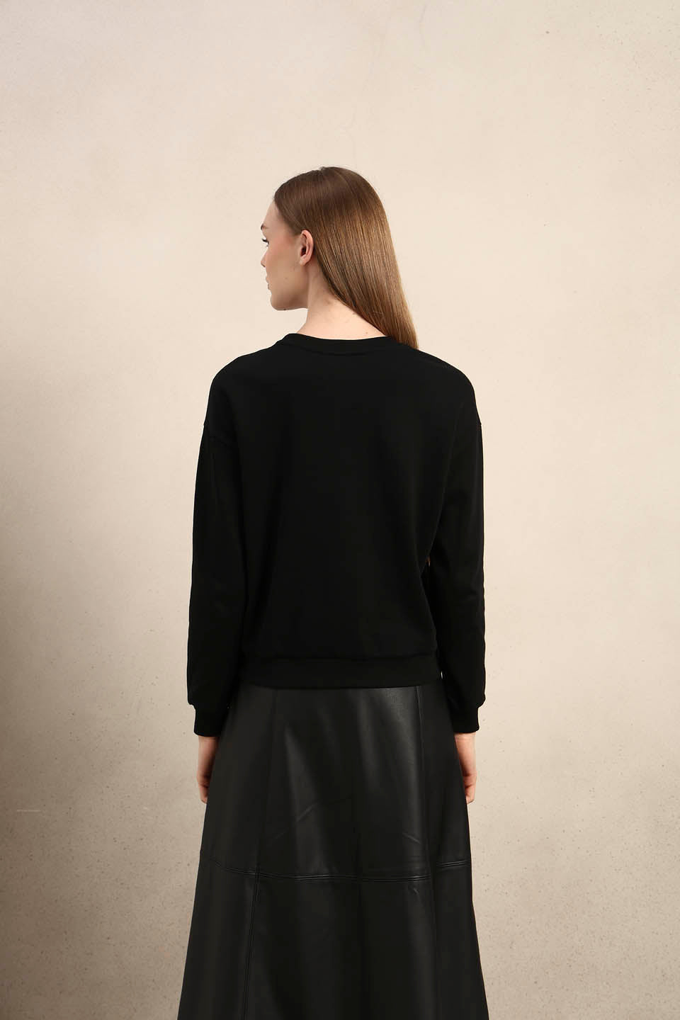 Graphic Print Cotton Sweatshirt