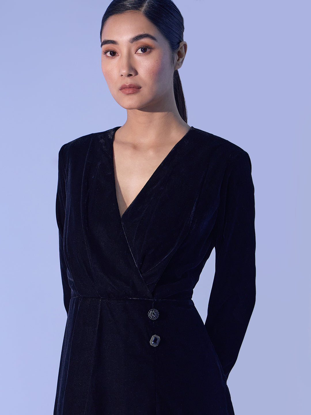 EDIT V-Neck Wrap Mini Dress