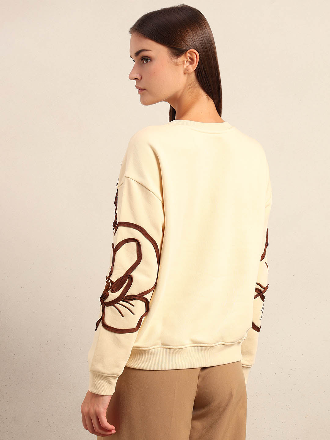 Floral Applique Sweatshirt