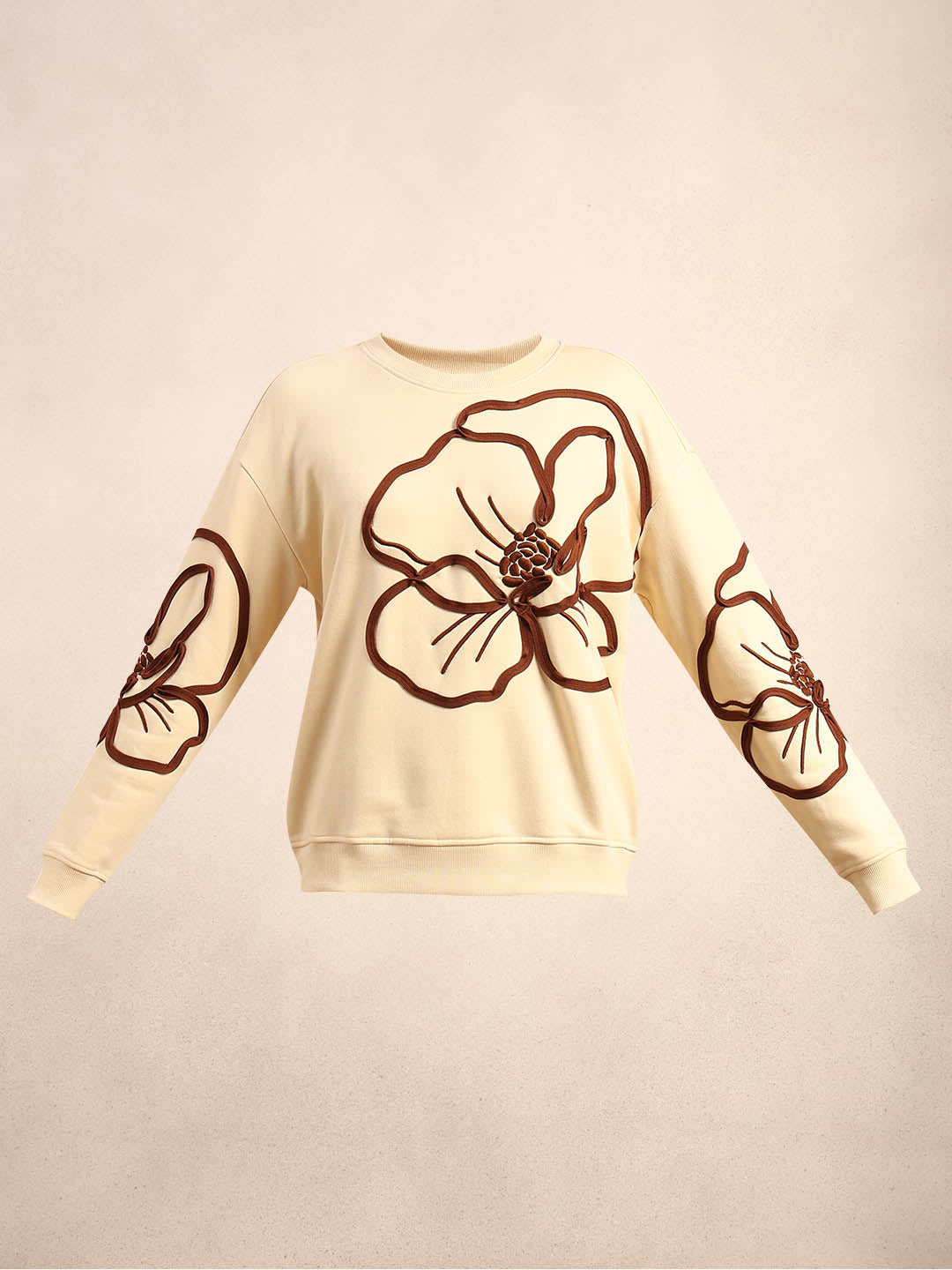 Floral Applique Sweatshirt