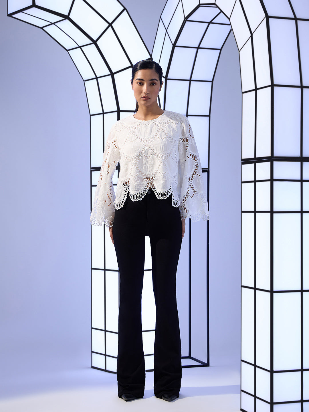 EDIT Cut-Work Embroidery Top