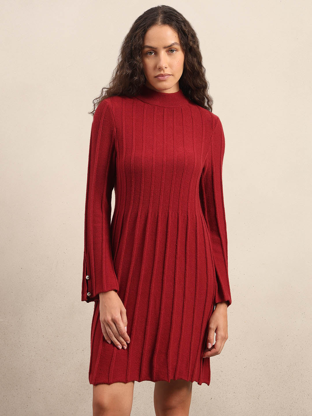 Flared Sleeves Mini Dress
