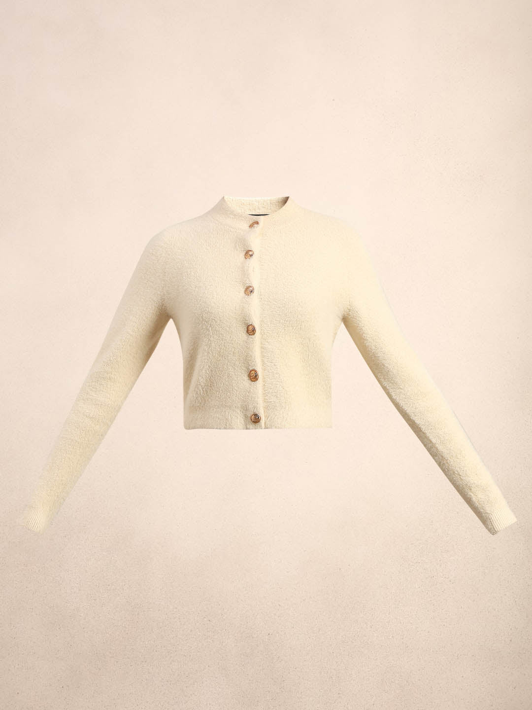 Off-White Cropped Cardigan