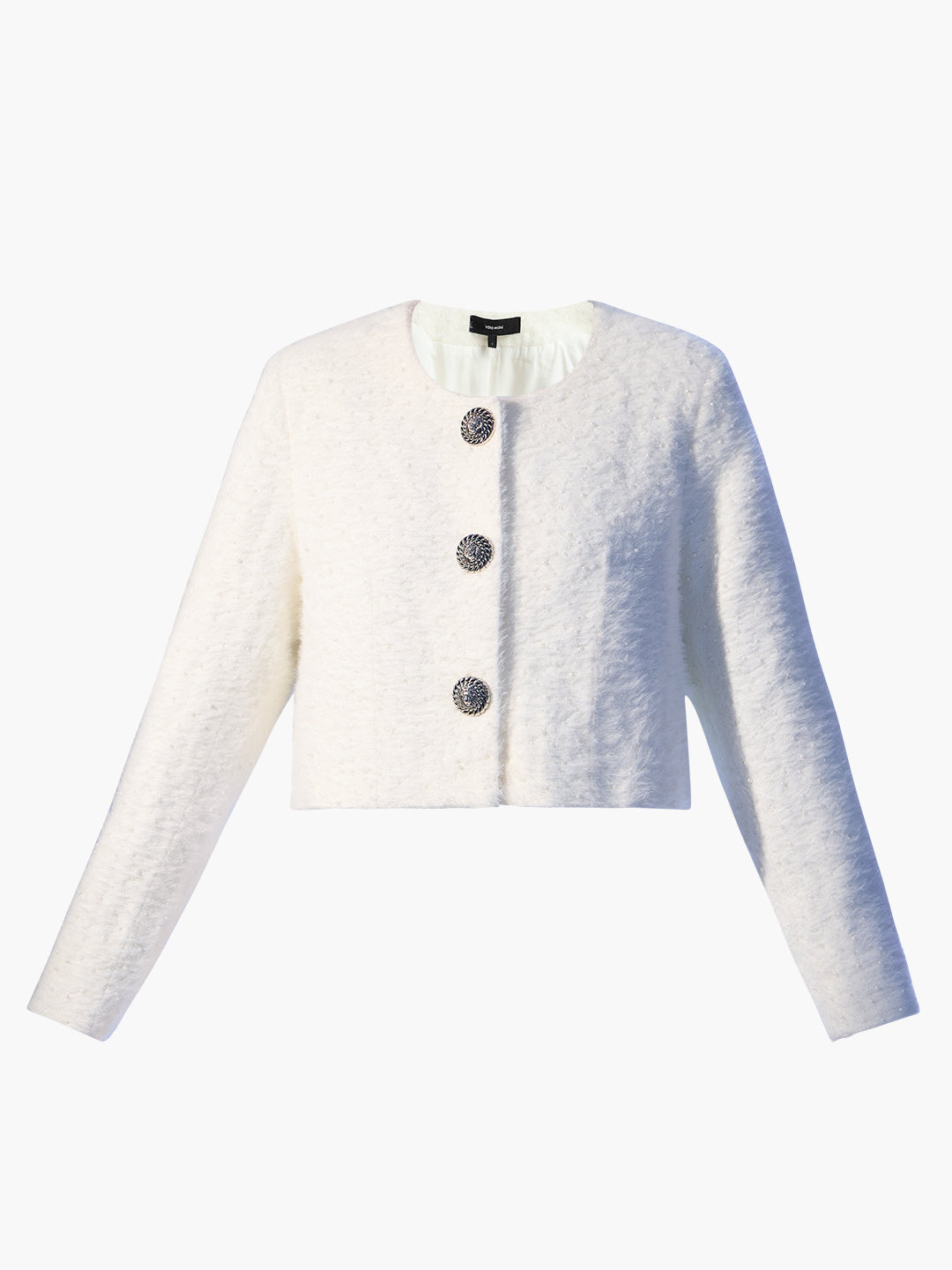 EDIT White Pearl Embellished Jacket