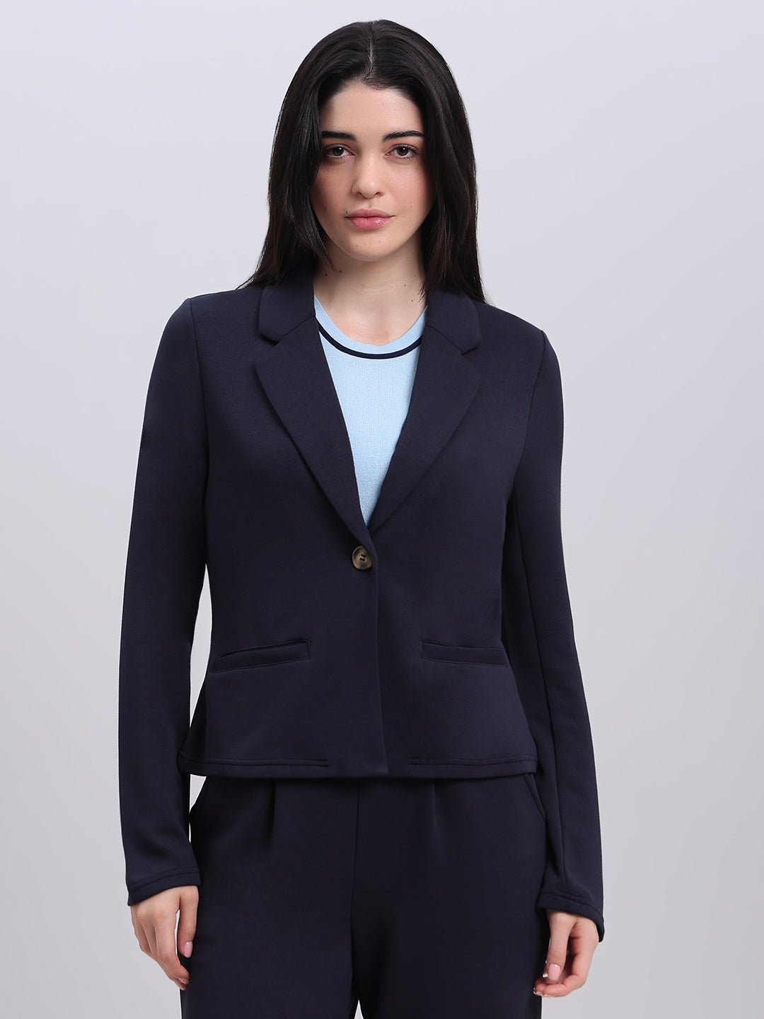Navy Blue Tailored Blazer