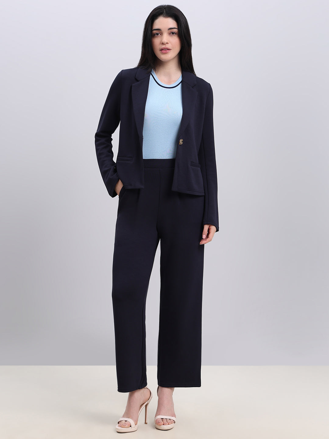 Navy Blue Tailored Blazer