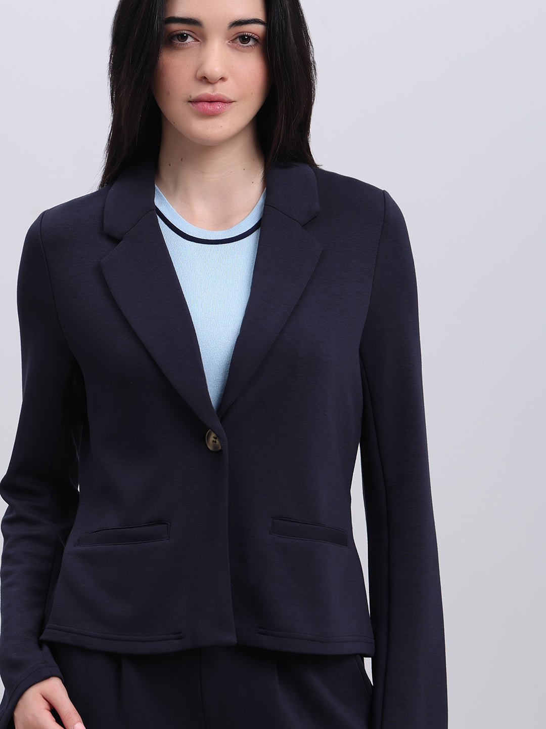 Navy Blue Tailored Blazer