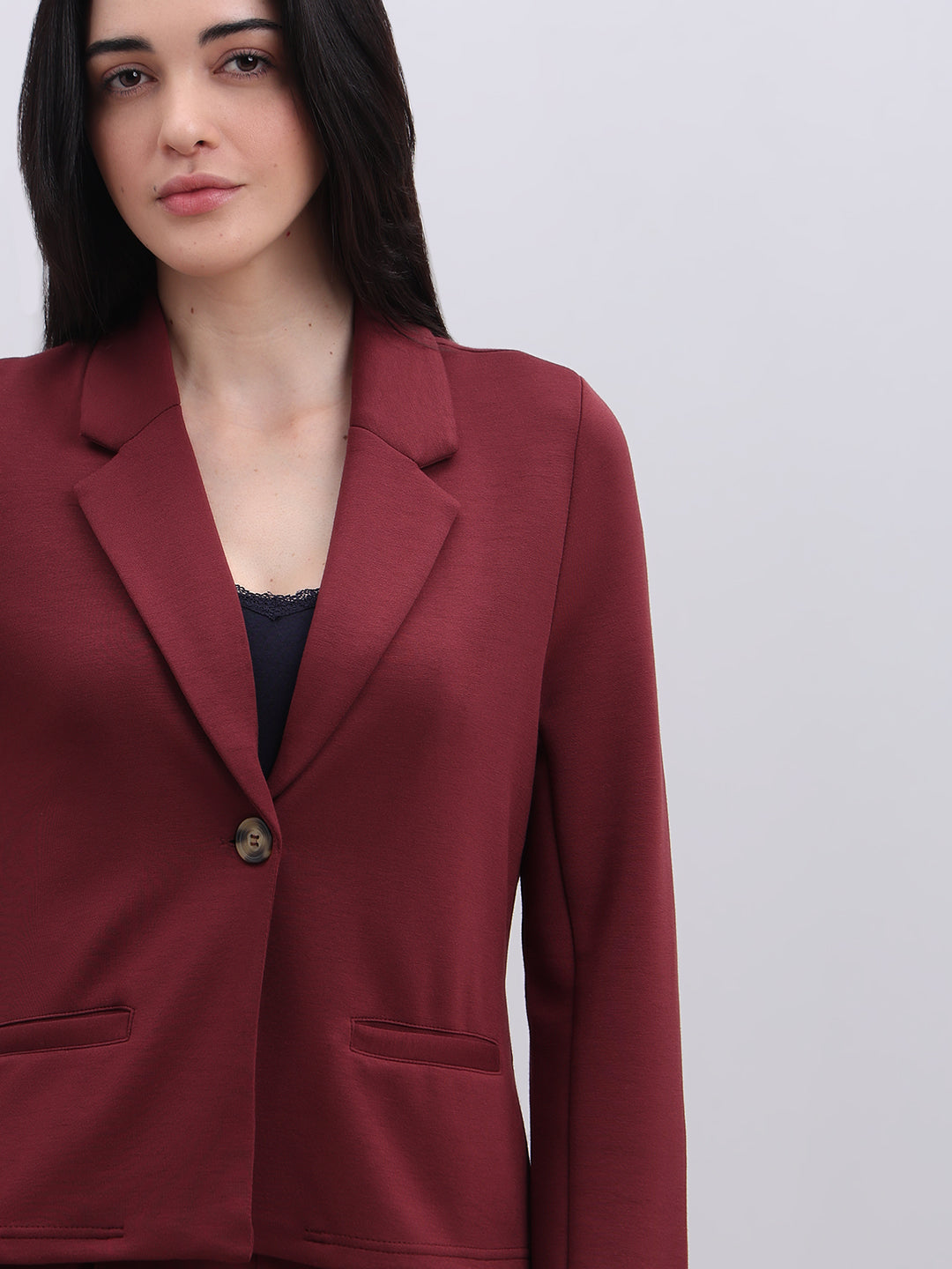 Maroon Tailored Blazer