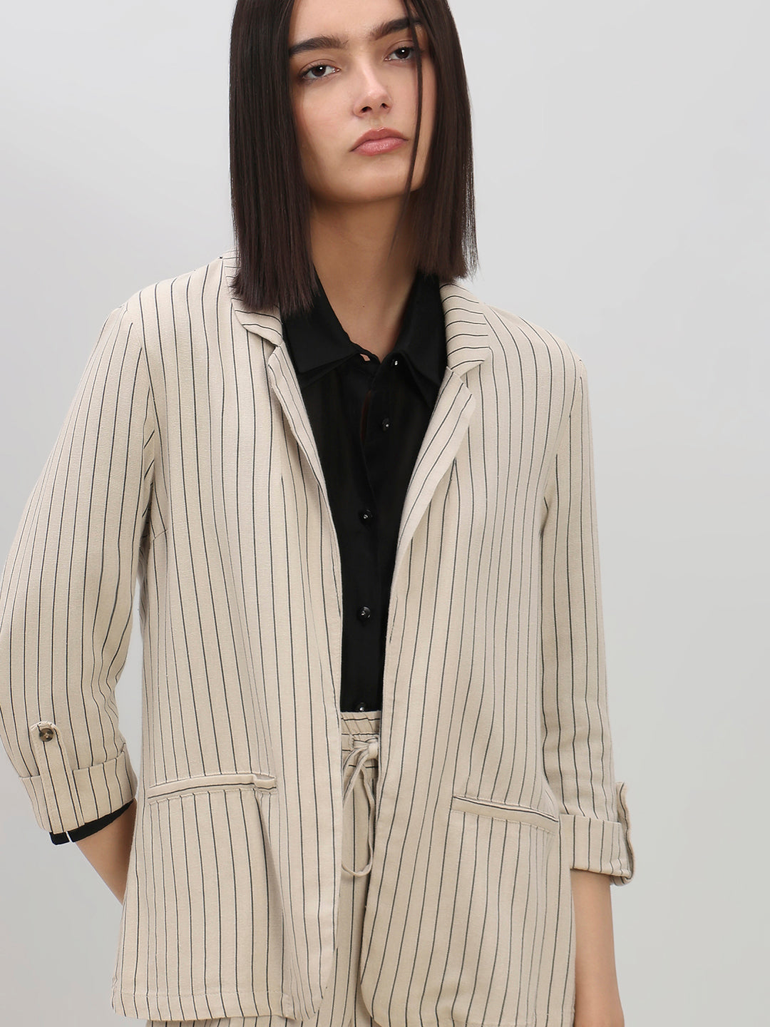 Tailored Striped Blazer