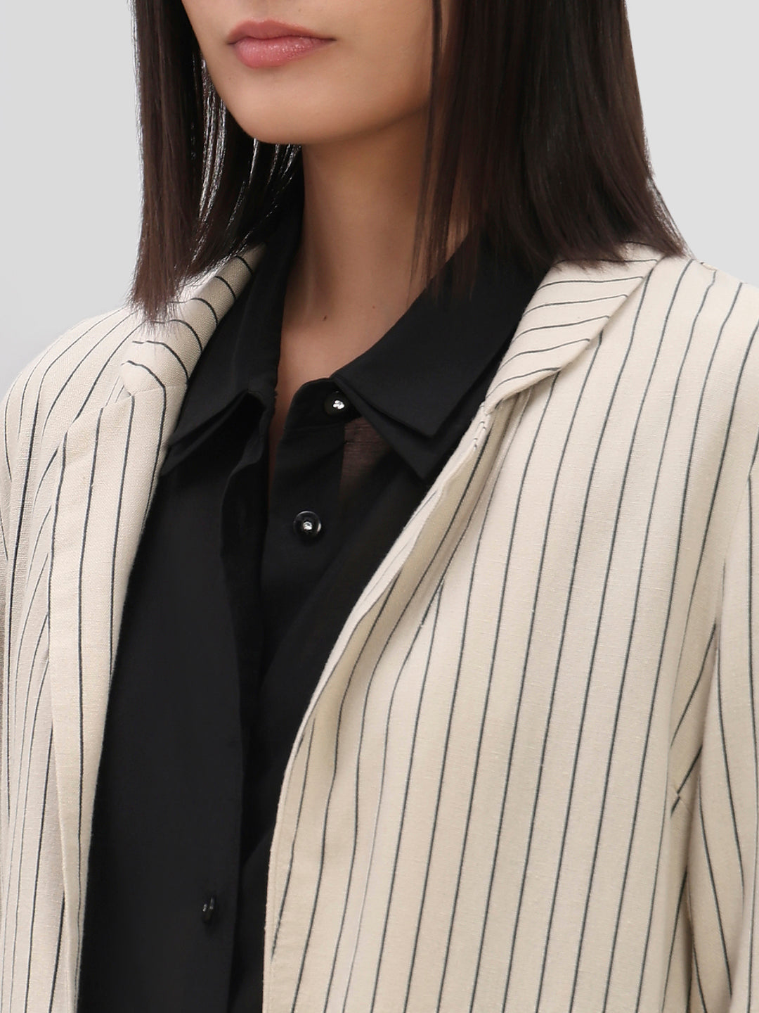 Tailored Striped Blazer