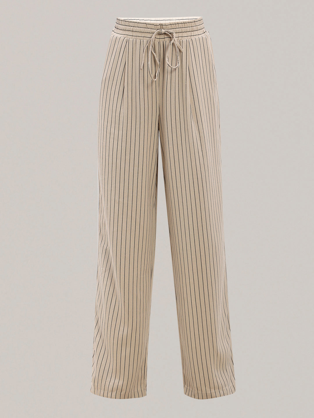 Striped High Rise Wide Leg Pants