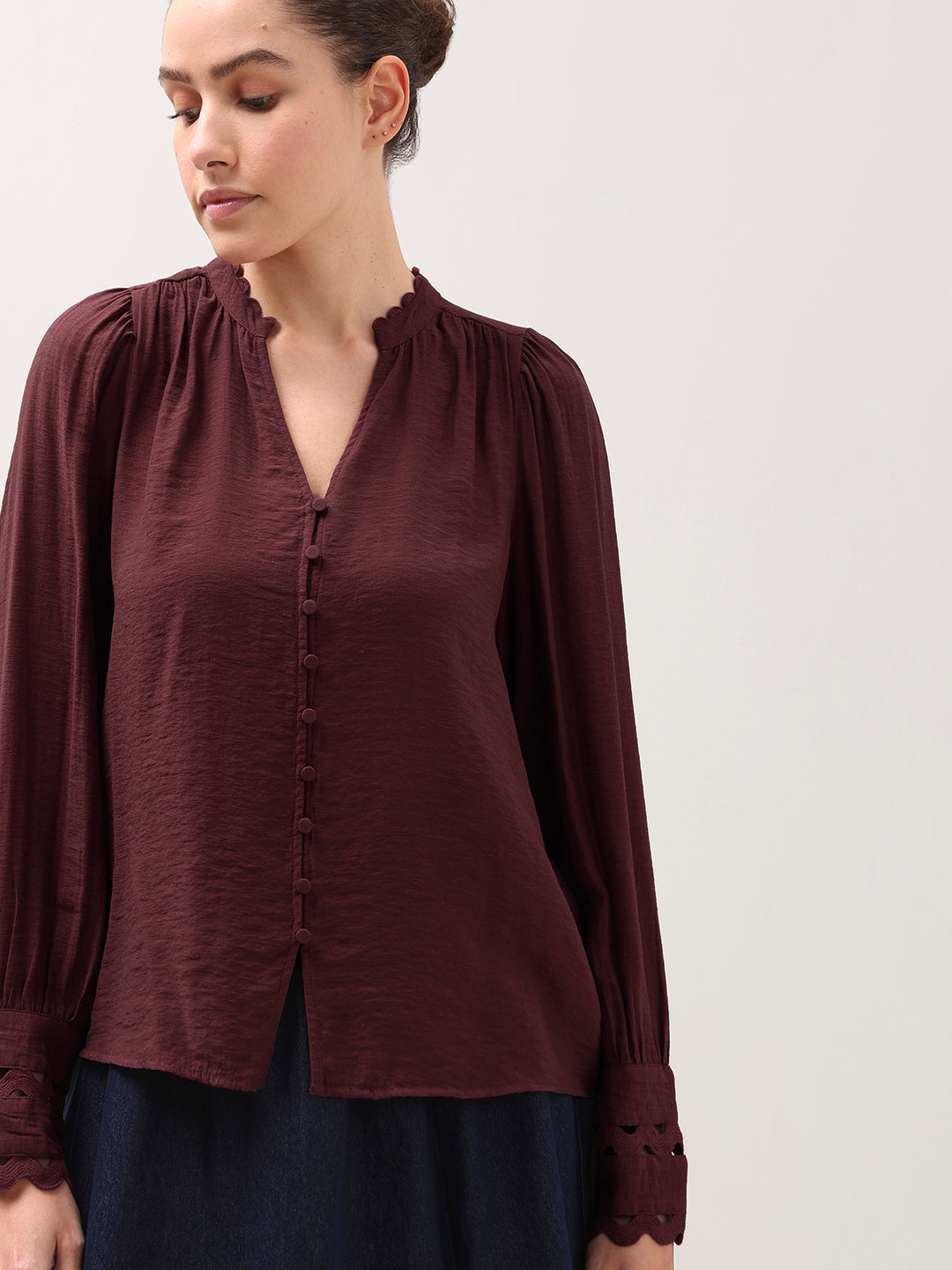 Gathered Neck Top
