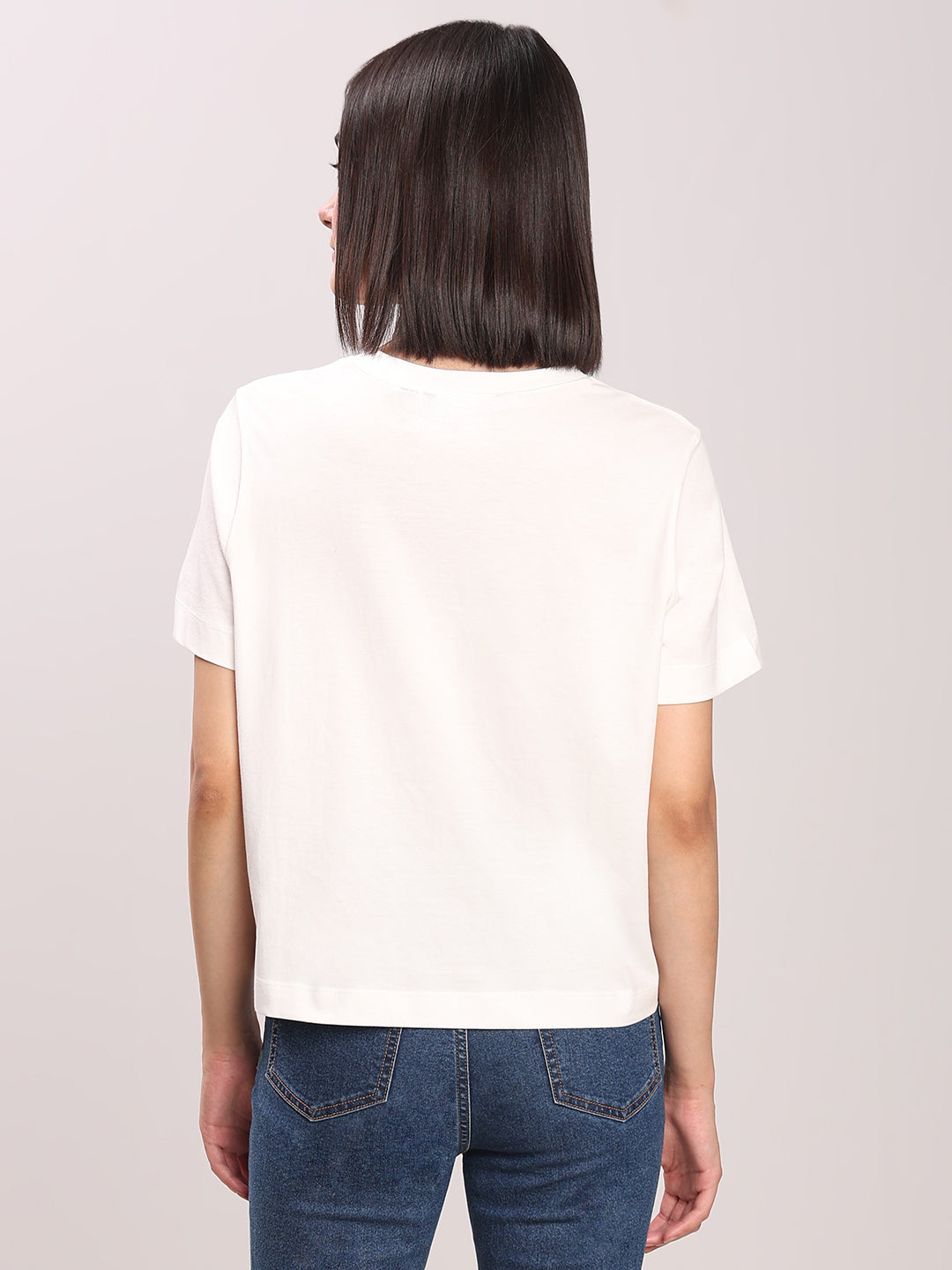 Printed Organic Cotton T-shirt - White