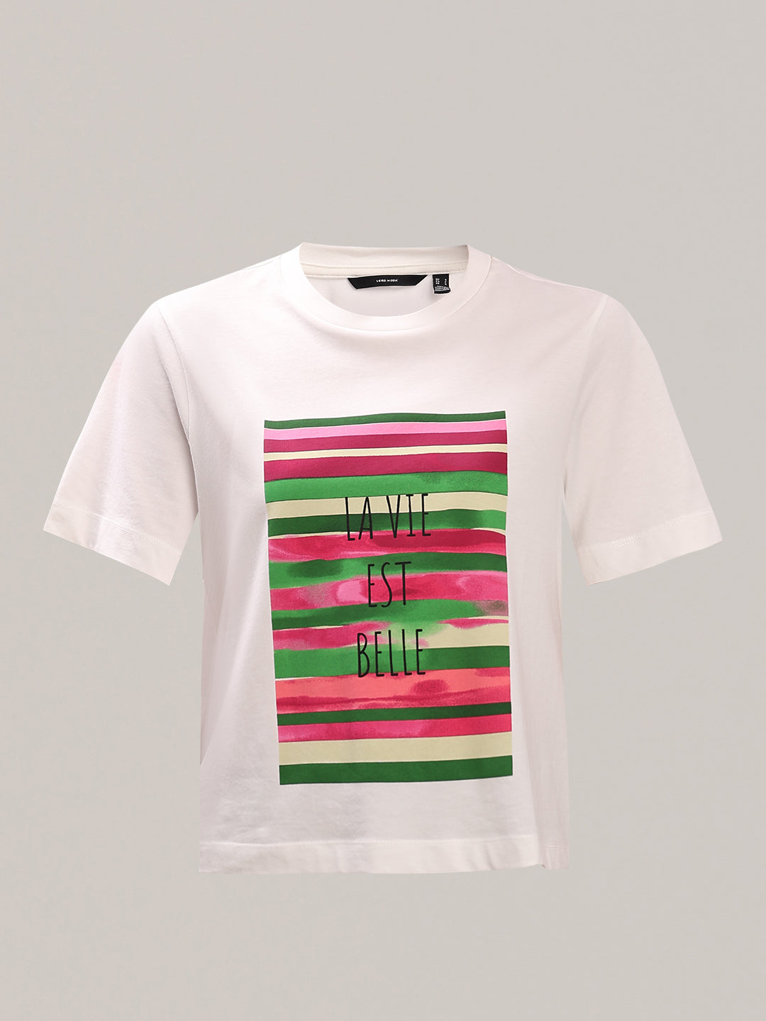 Printed Organic Cotton T-shirt - White