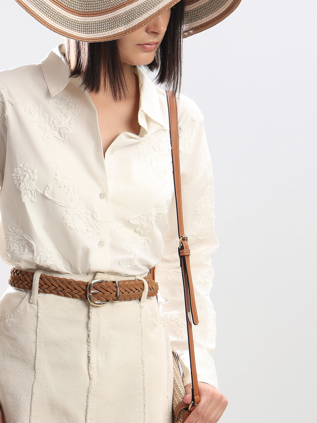 Tan Braided Belt