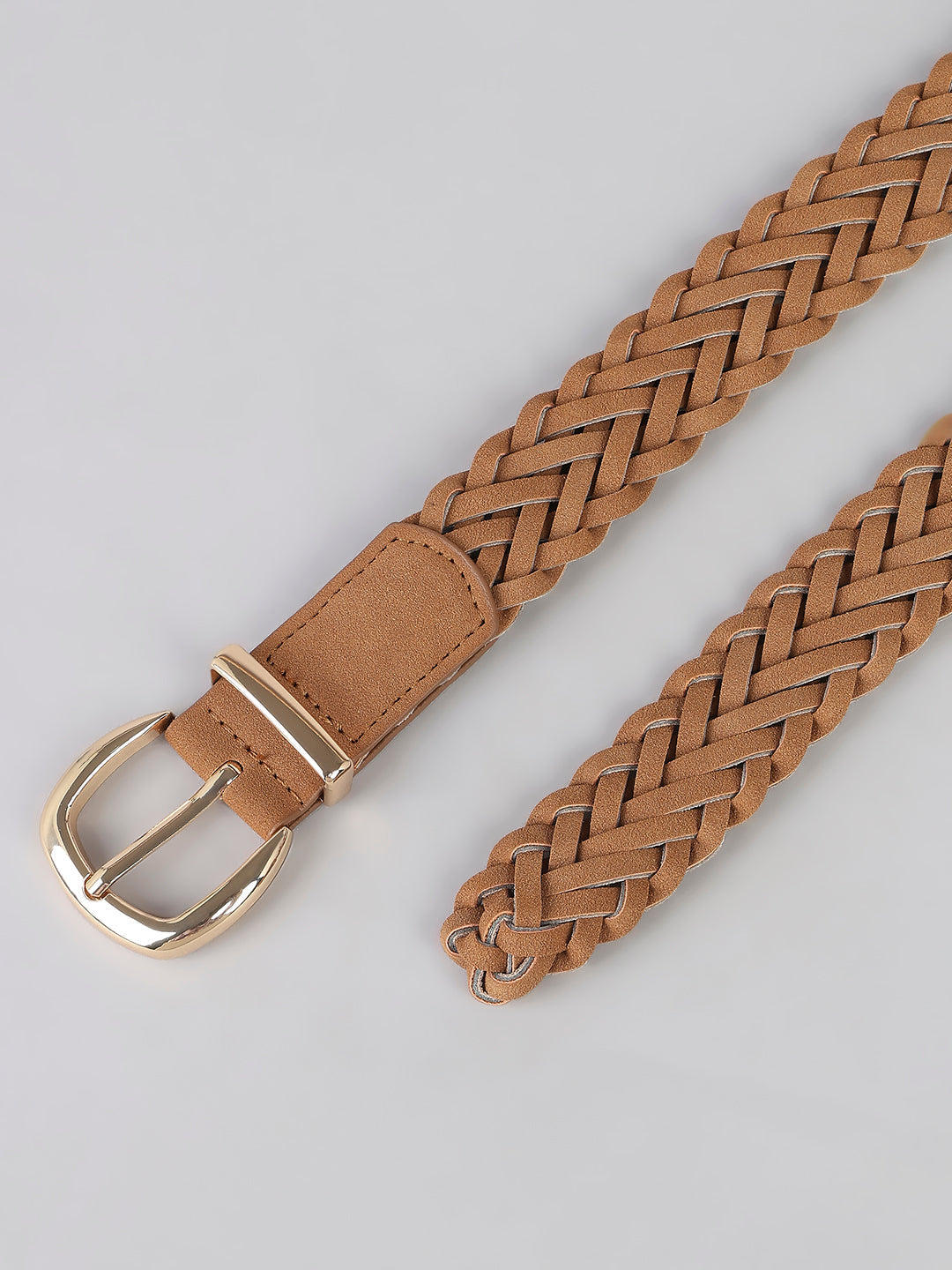 Tan Braided Belt
