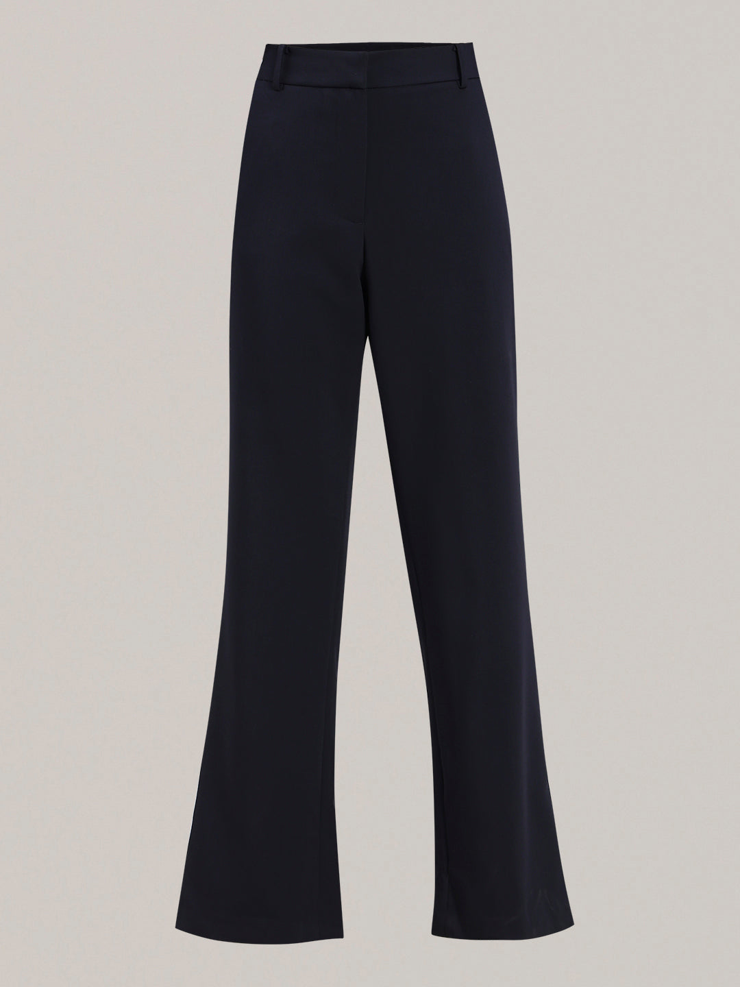 Navy High Rise Flared Pants