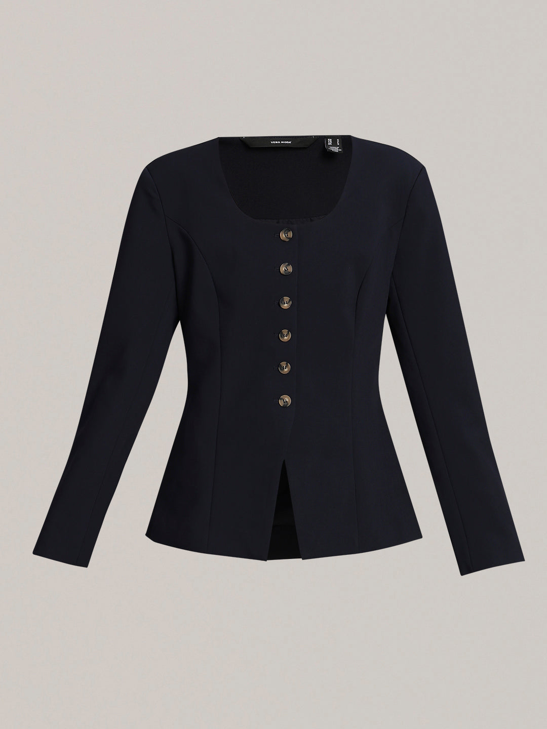 Navy Blue Structured Blazer