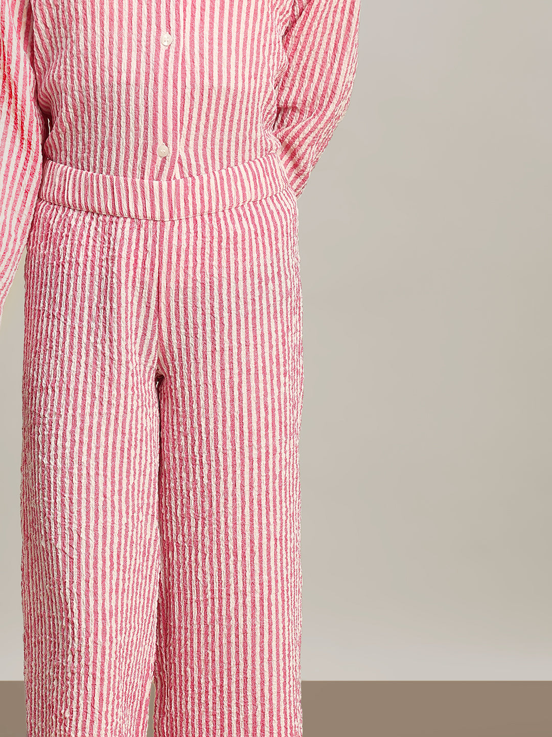 GIRL Pink Striped Pants