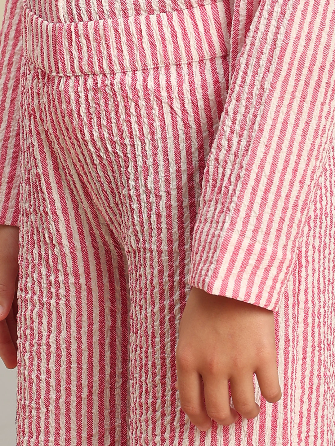 GIRL Pink Striped Pants