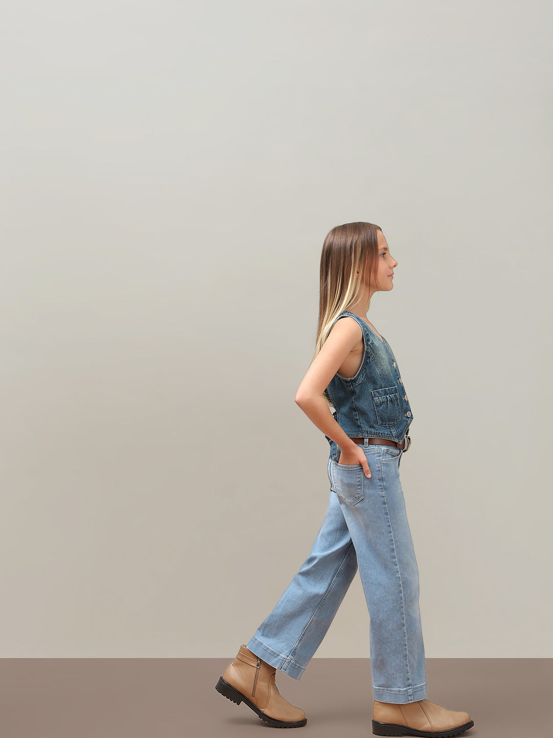 GIRL Light Blue Wide Leg Jeans