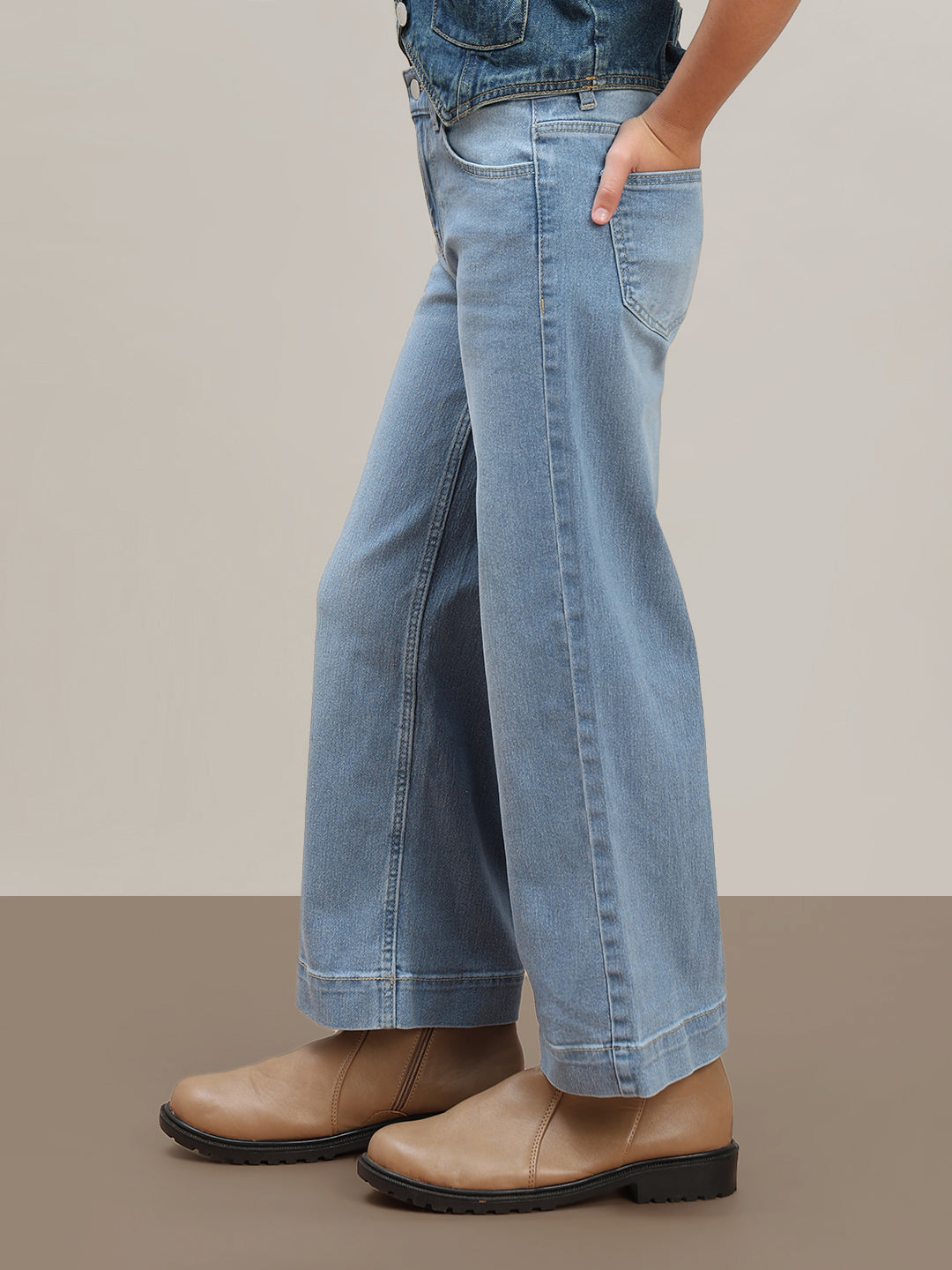 GIRL Light Blue Wide Leg Jeans