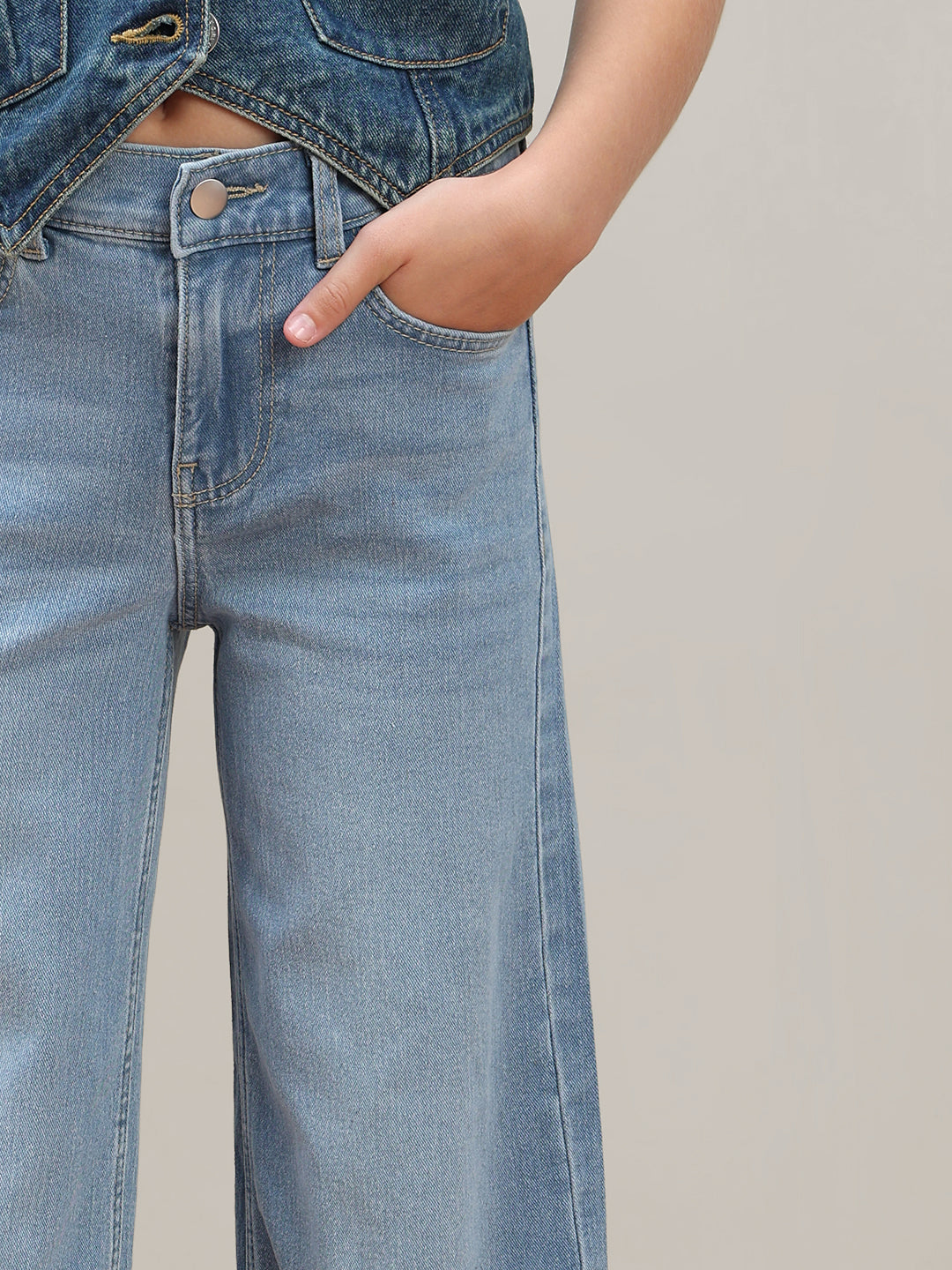 GIRL Light Blue Wide Leg Jeans