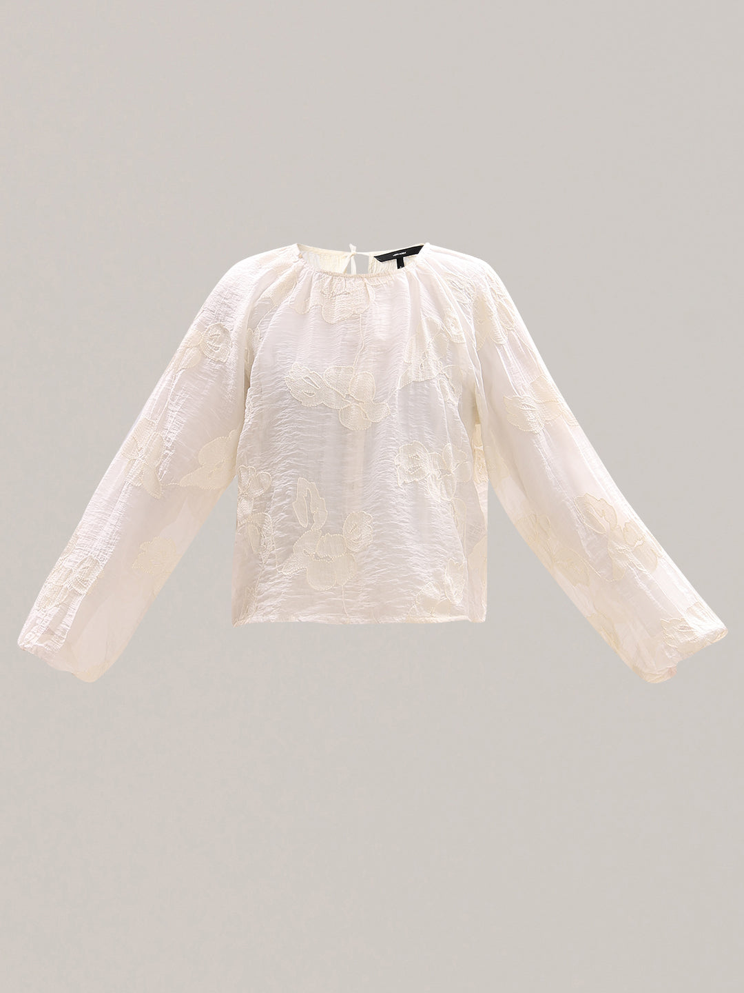 Textured Long-Sleeve Top