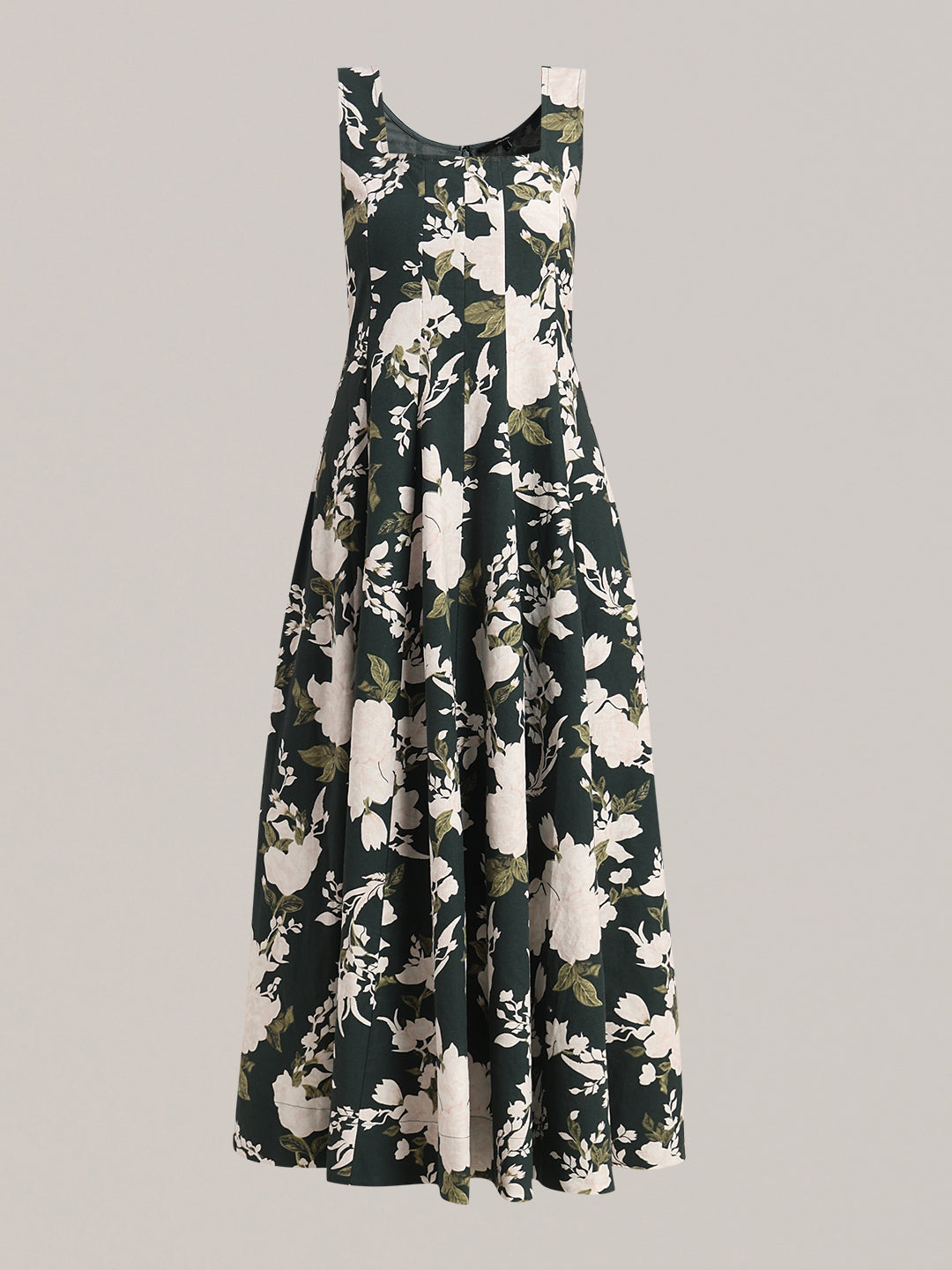 Floral Sleeveless Midi Dress