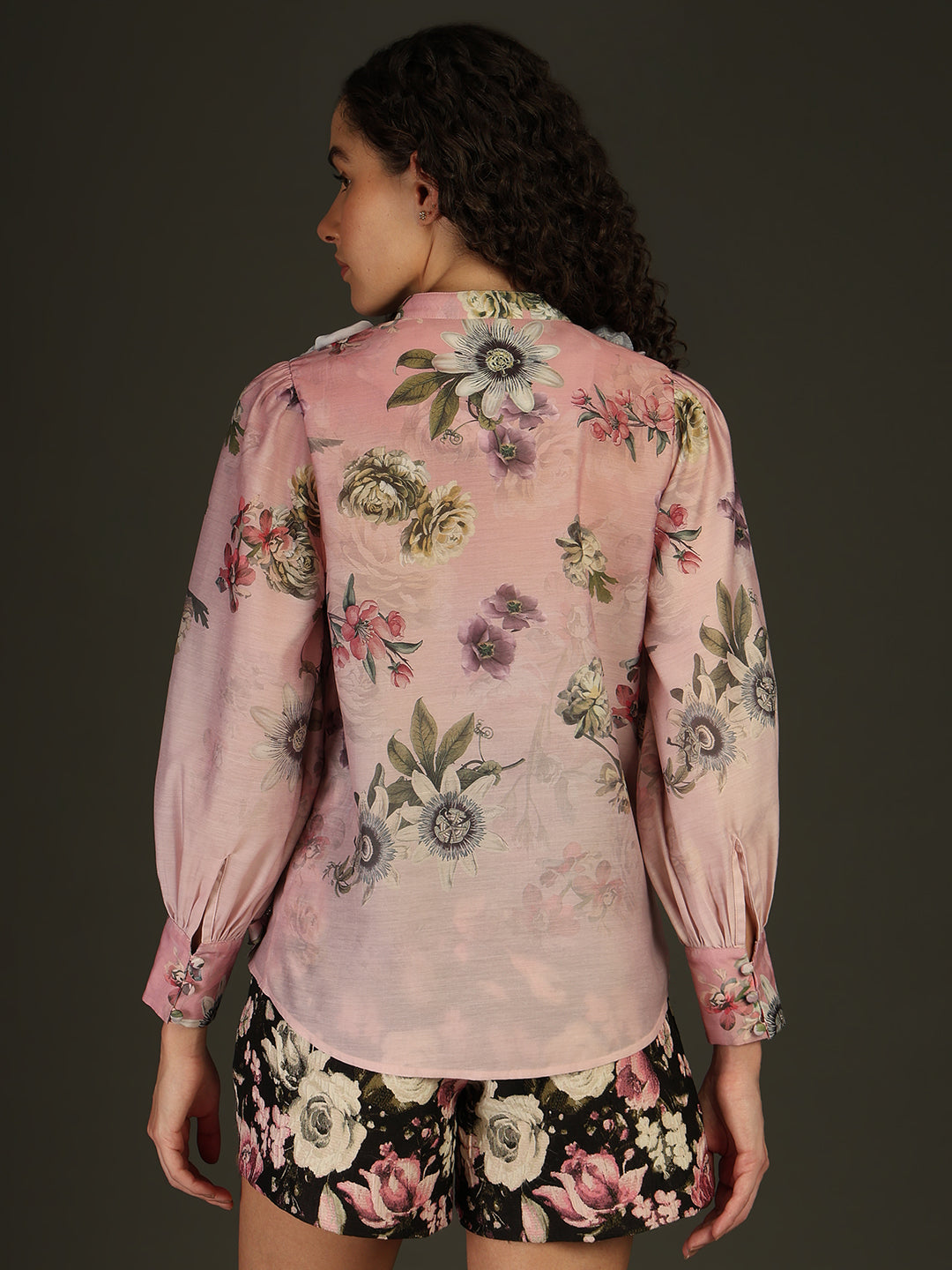 MARQUEE Pink Floral Shirt