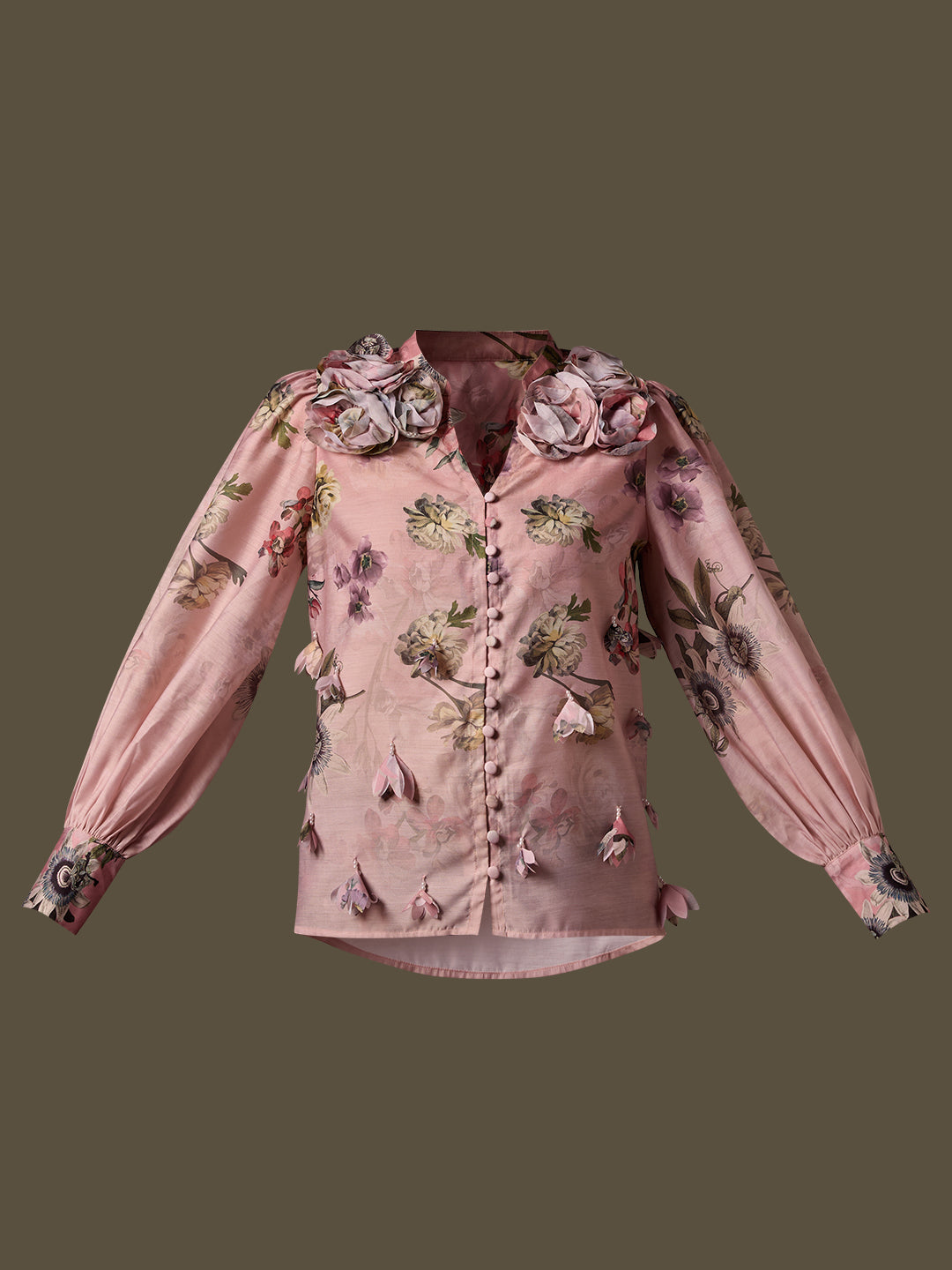 MARQUEE Pink Floral Shirt