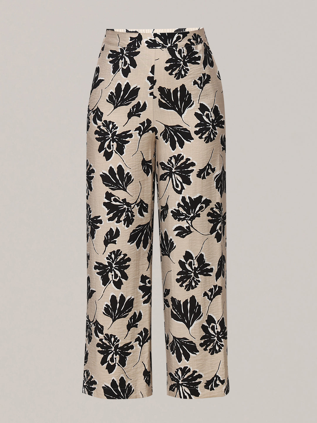 Floral Print High Rise Pants