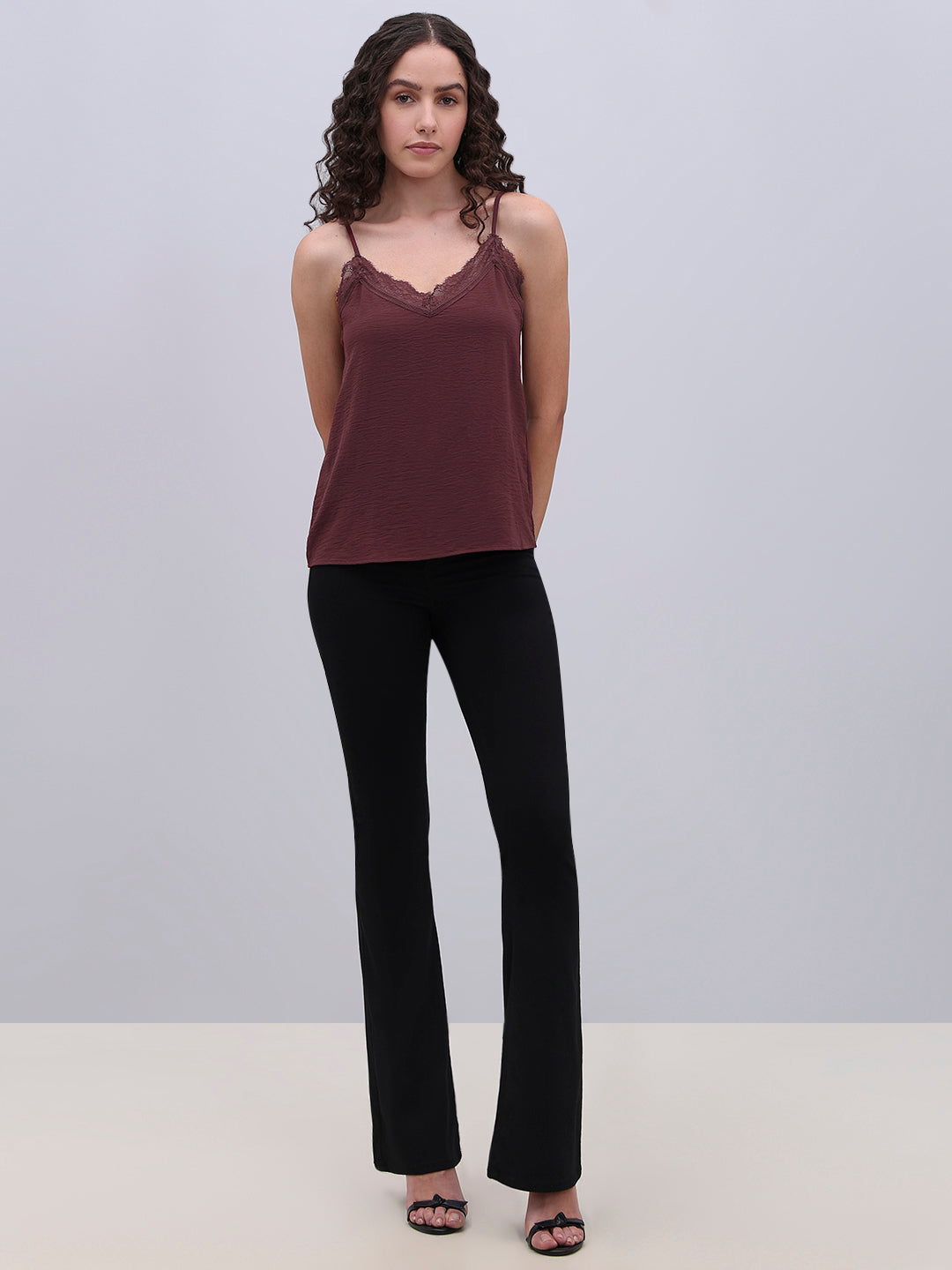 Lace Trim Cami Top