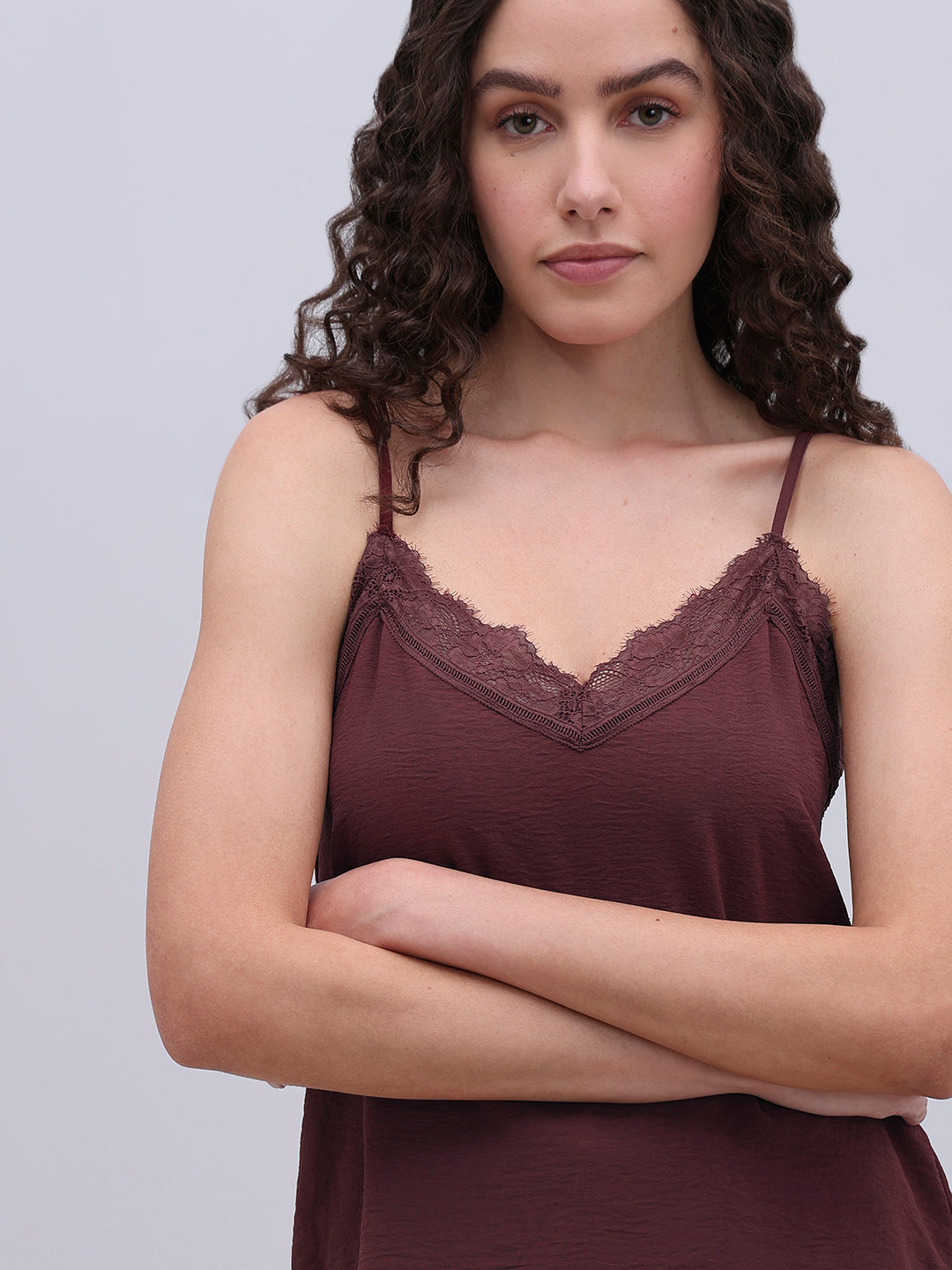 Lace Trim Cami Top