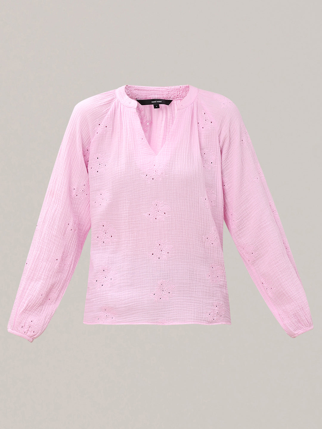 Pink Embroidered Top
