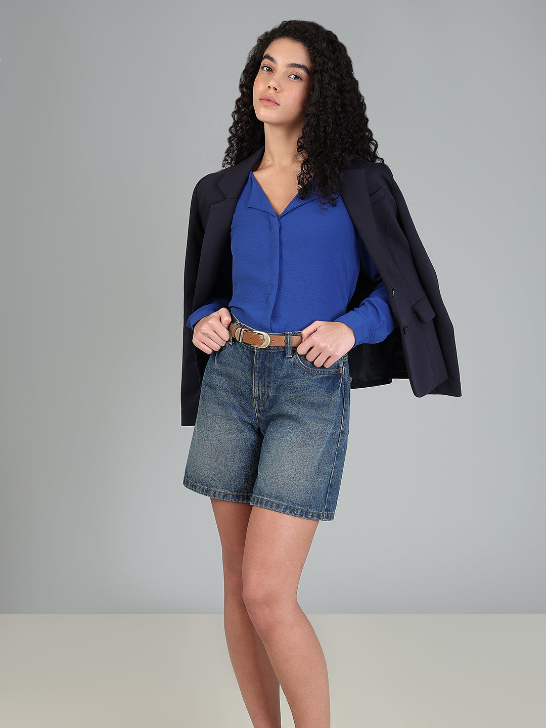 Blue Full Sleeves Top