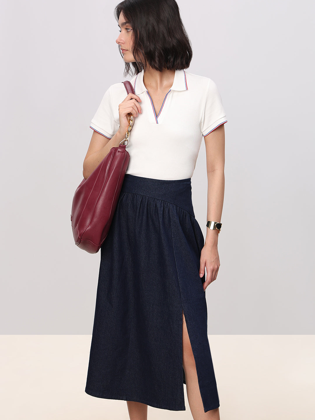 Organic Cotton Blend Polo - White