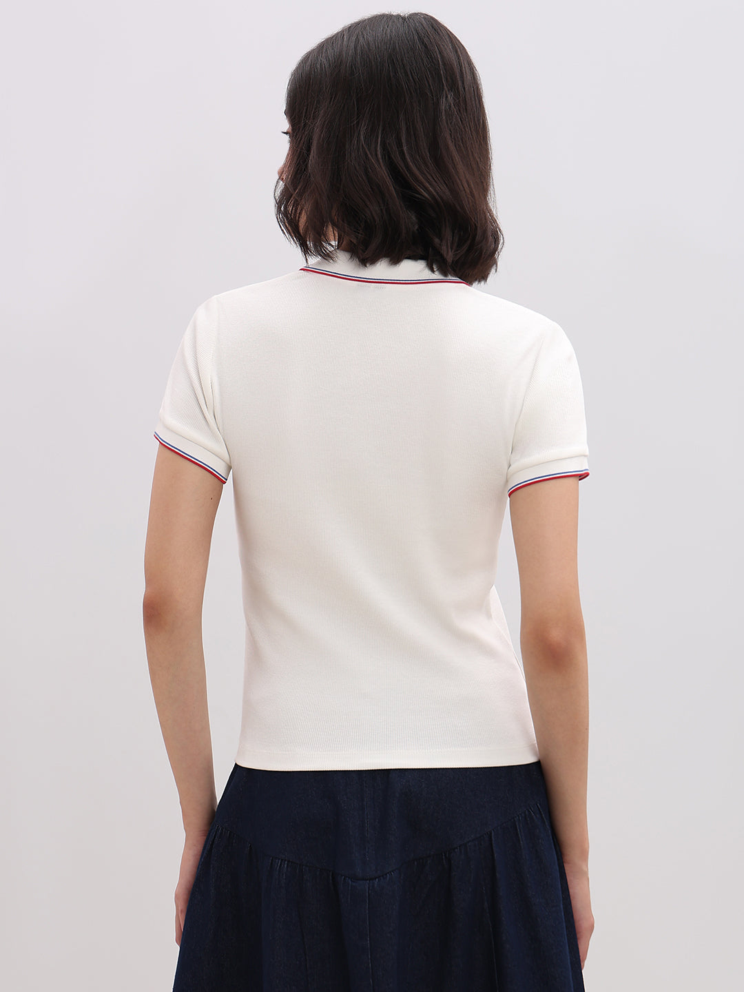 Organic Cotton Blend Polo - White