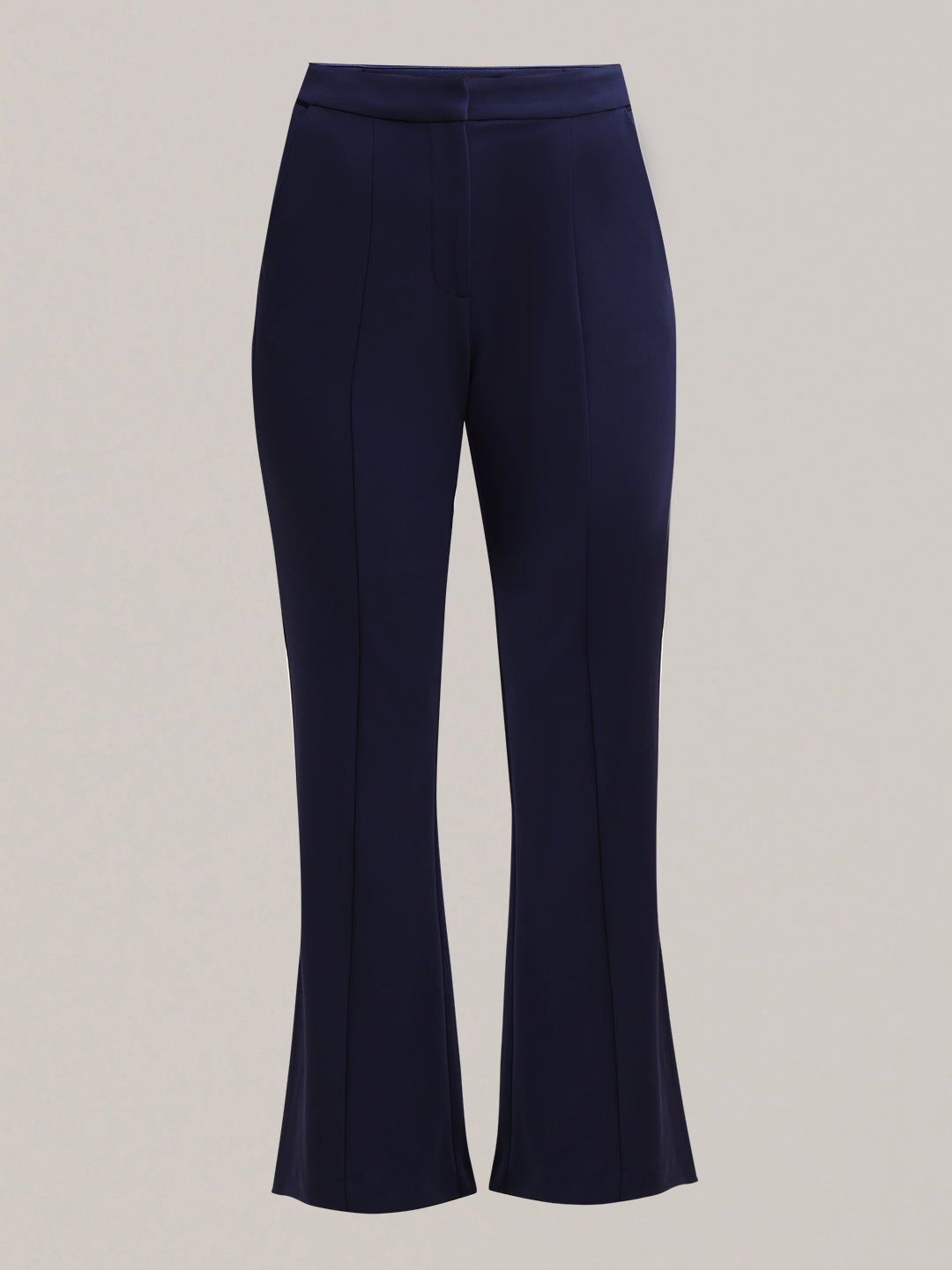 Dark Blue High Rise Flared Pants