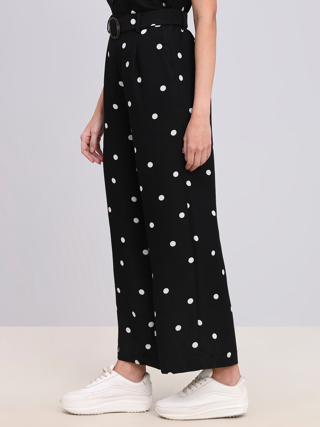 Polka Dot Wide Leg Pants