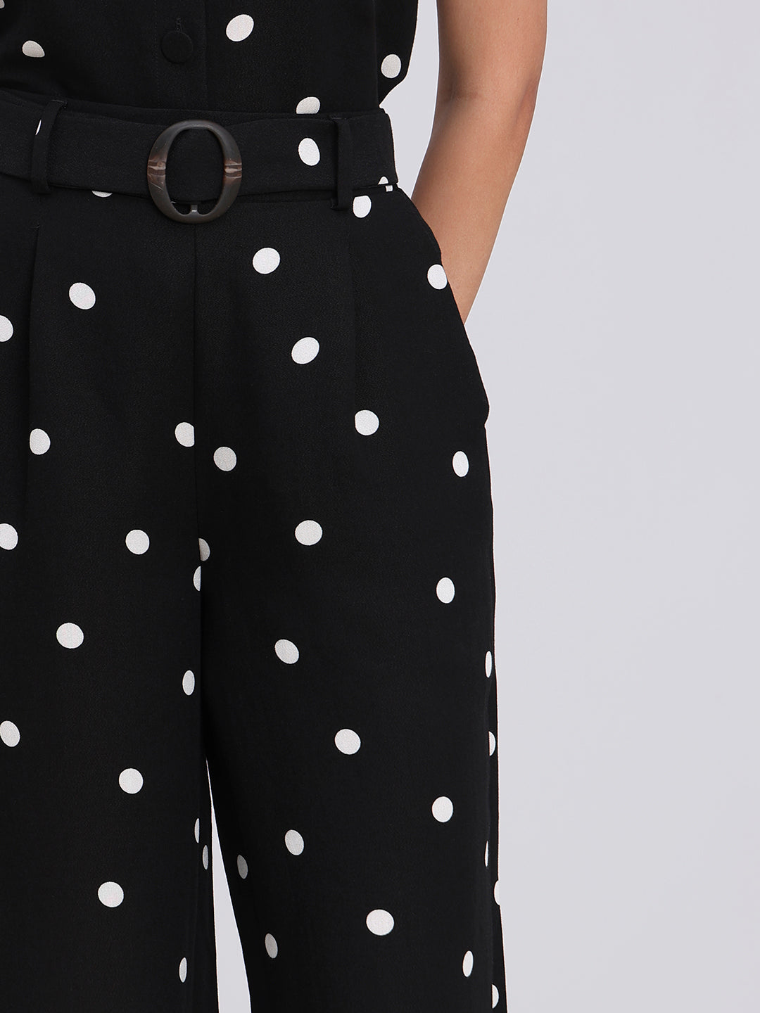 Polka Dot Wide Leg Pants