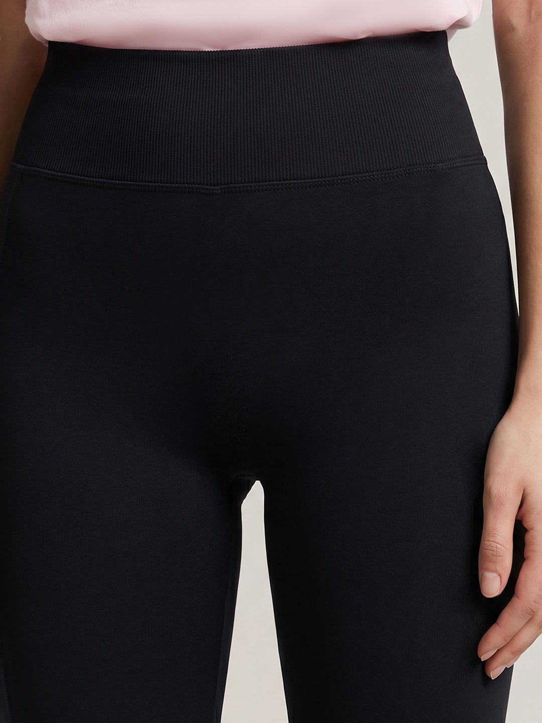 Black Seamless Biker Shorts